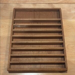 Vintage wood tray from desk?, 14.5x11x1.5”
